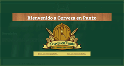 Desktop Screenshot of cervezaenpunto.com