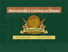 Tablet Screenshot of cervezaenpunto.com